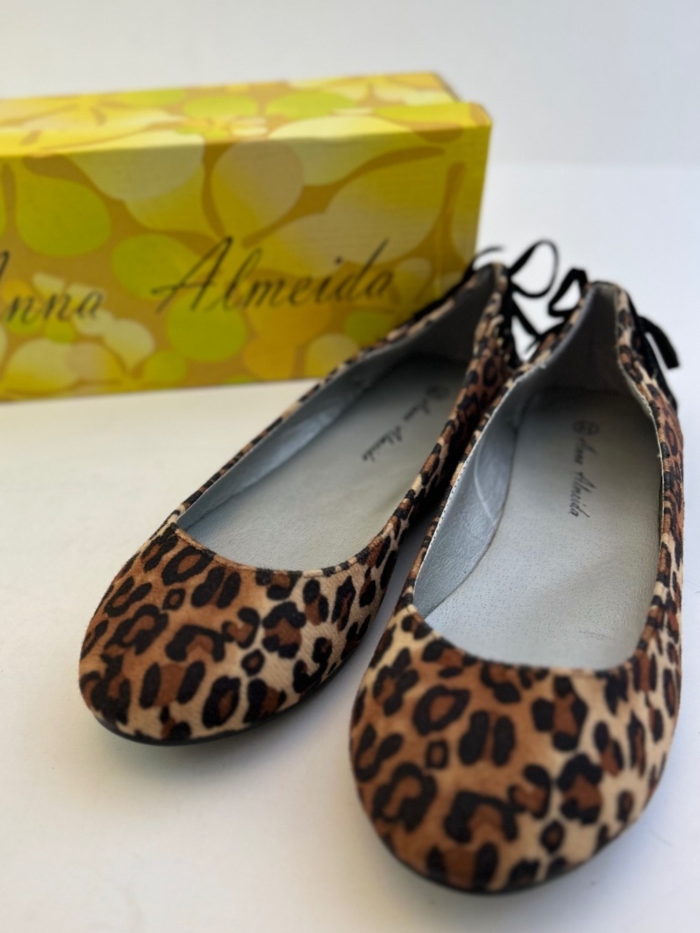 Leopard Print Ballet Flats with Bow